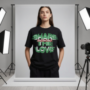 เสื้อยืดพิมพ์ลายตัวอักษรสำหรับฤดูใบไม้ผลิและฤดูร้อนปี 2026 เสื้อคอกลมแขนสั้นผ้าฝ้ายแท้ทรงหลวมแบบใหม่ - Product Image 2