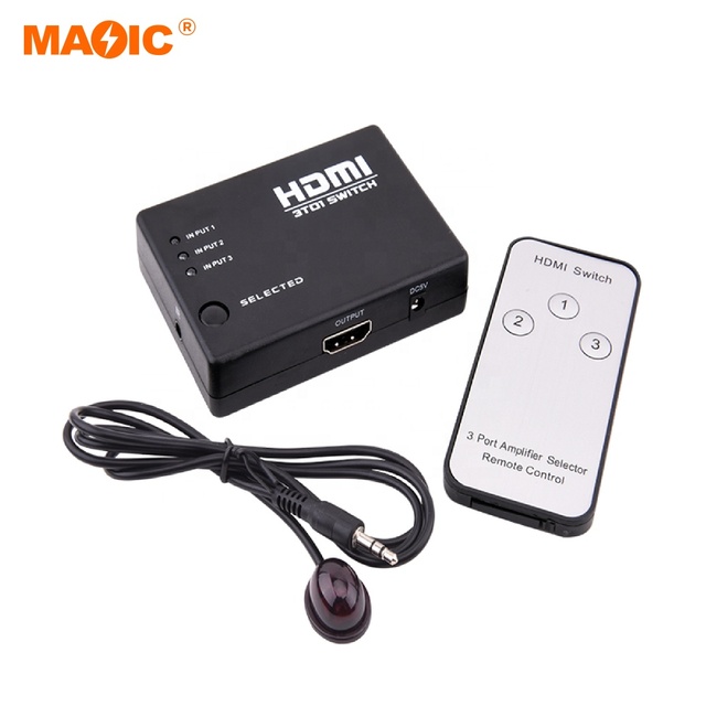 1080p 3 Port Hdmi Switch Splitter 3x1 3 Input 1 Output Hdmi Switcher for Home Theatre System Video Game Consoles