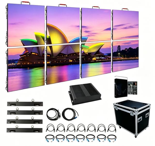 High Brightness Outdoor Rental LED Screen Display Panel for Stage Events Concerts and Advertising Installations