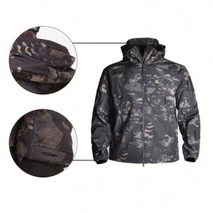 Veste coupe-vent camouflage imperméable de luxe pour homme, idéale pour la pluie et la conduite - Product Image 4