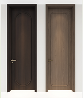 Premium Solid Wood Soundproof Door Multiple Timber Options (Maple Elm) for Villa Apartment Warehouse Commercial