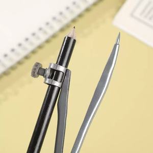 Trường bút chì la bàn toán học hình học văn phòng phẩm thước phù hợp với 4 miếng vẽ la bàn thước bút chì mài tẩy Bộ - Product Image 2