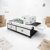 Imprimante numérique à jet d'encre semi-automatique à passage unique pour l'impression de boîtes en carton, emballages en carton ondulé avec alimentation automatique