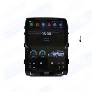 Tesla 15 ''dokunmatik ekran Toyota Land Cruiser 2008-2015 için araba android müzik seti monitör dvd radyo video oynatıcı GPS navigasyon sistemi