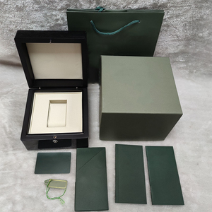 Premium Wooden <b>Watch</b> Box with Lock, Complete Gift <b>Set</b> with Outer Box, Paper Bag & All Accessories - Product Image 1