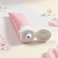 Tube souple en plastique PE brillant ou mat personnalisé pour crème pour les mains, emballage cosmétique PCR, conteneur vide à marque privée