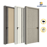 Portes WPC d'usine Bowdeu : Portes de salle de bain, d'entrée et de chambre en bois, modèles de portes simples – Les moins chères