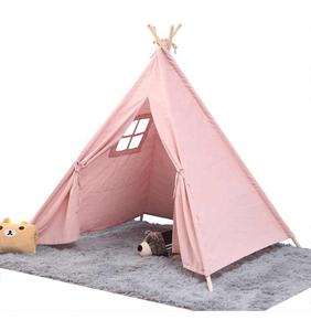 Grande tente <span class=keywords><strong>tipi</strong></span> en toile de coton, maison de jeu pour enfants, <span class=keywords><strong>tipi</strong></span>, maison de jeu en plein air, wigwam, maison de jeu, tente triangulaire indienne, décoration de <span class=keywords><strong>chambre</strong></span> - Product Image 1
