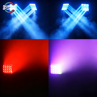 25 pièces Projecteur Wash à tête mobile double face 15W RGBW Stroboscope DMX512 pour effets de scène
