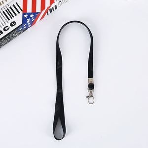 High Quality Personalized Custom <b>Polyester</b> Jacquard Neck Strap Detachable logo Silk Woven Embroidered <b>Lanyard</b> with Keyring - Product Image 2