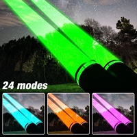 Lumière laser LED à commande à distance sans fil longue portée, commande par interrupteur à bascule RF et application, lumière laser LED RGB+W avec antenne pour VTT, UTV
