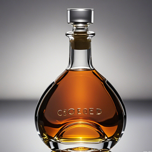 Carafe en verre de luxe personnalisée 200ml 375ml 500ml, <span class=keywords><strong>bouteille</strong></span> de <span class=keywords><strong>vin</strong></span> <span class=keywords><strong>vide</strong></span> en verre plat cristallin <span class=keywords><strong>pour</strong></span> whisky, vodka, rhum - Product Image 4