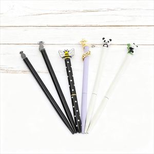 Stylo bille en métal émaillé à motif animalier, personnalisable avec logo, stylos gel mignons pour enfants et étudiants, stylo signature fin – Meilleures ventes - Product Image 5