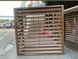 Rejilla de Ventilación de Aluminio para Montaje en Pared, Rectangular, Ajustable, para Uso en Exteriores, con Espaciado de Barras de 3/8 Pulgadas y Ángulo de Lámina de 90 Grados - Product Image 5