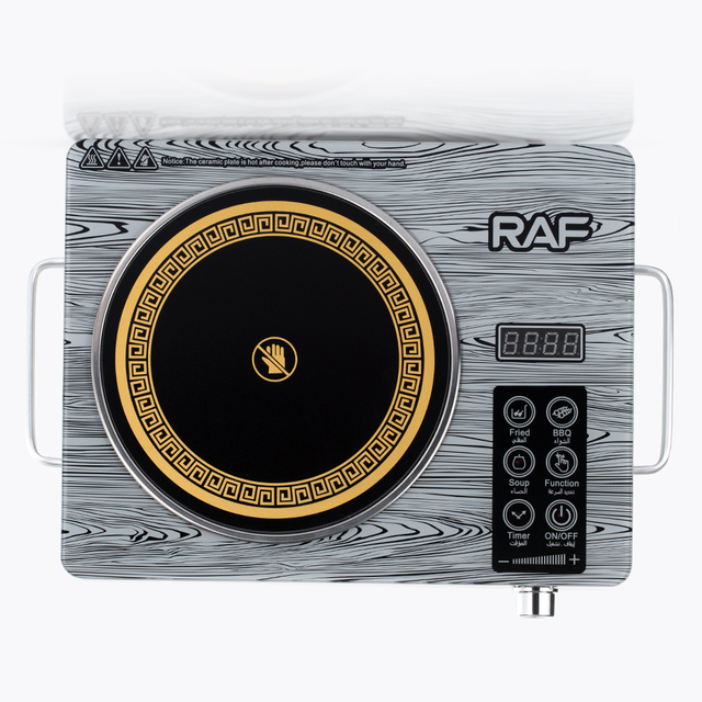 RAF New Design Multi Modes 3500W Digital LED Display Micro Crystal Plate Single Burner Electric Infrared Cooker With Handle