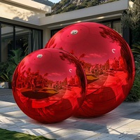 Ballons géants décoratifs de Noël en PVC à double couche de TianYi Tech, ballons métalliques brillants gonflables géants pour la vente