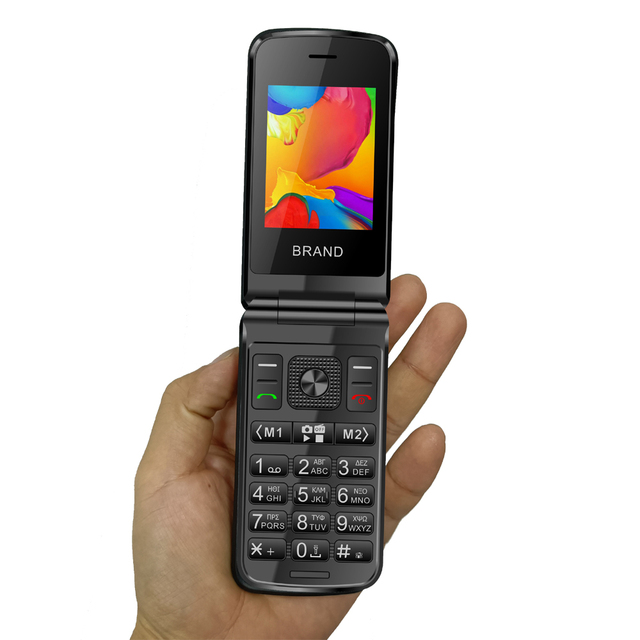 Oem Latest Clamshell Smartphone Flip Telefone With Big Keypad Text 4G Android Flip Smart Phone
