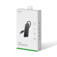 Adaptador OTG Multi-Puerto USB 3.0 Tipo-C de 4 Puertos y 5Gbps, Material ABS, Lector de Tarjetas TF para Computadora Portátil, Computadora de Escritorio