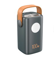 Chargeur portable pour ordinateur portable à batterie lithium polymère 100W ultra-rapide, grande capacité 60000mAh, pour usage extérieur transfrontalier, avec logo personnalisé