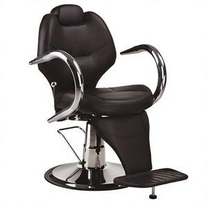 XISONG Hydraulic <b>Leather</b> Barber <b>Chair</b> with <b>Reclining</b> Feature and Adjustable Footrest 2-Year Warranty for Salon Furniture - Product Image 4