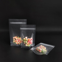 16x26 cm Transparent Stockage Stand up Pouch Zip Lock clair En Plastique Emballage Sac Snack Alimentaire Fond Gousset Sacs
