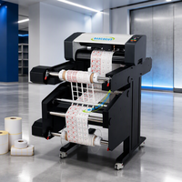 Mesin Pemotong dan Penggulung Label Otomatis Bascocut, Mesin Pemotong Label Roll to Roll, Mesin Die Cutter, Mesin Pemotong Stiker Label