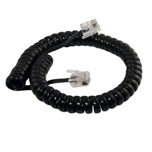 <span class=keywords><strong>Cable</strong></span> Espiral para Teléfono Fijo RJ9 <span class=keywords><strong>RJ11</strong></span> RJ12 6P4C 4P4C de Longitud Personalizada 0.5m 1m 2m 3m, 2m 3m para Teléfono Fijo - Product Image 1