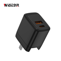 WISESIR Accessoires électroniques OEM Haute Qualité Double Ports PD 20W QC3.0 Charge Rapide USB Type C Adaptateurs d'Alimentation Chargeur de Téléphone
