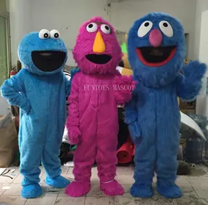 Funtoys sesame street elmo mascot costume cookie monster costume for adult