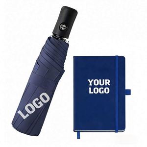 Promo Business Gift Customized Pattern Black Uv Coated Color Easy to Carry 3 <b>Folding</b> Umbrella With Logo - Product Image 1