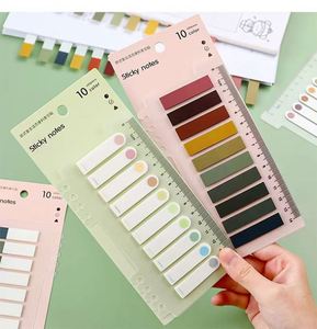 กระดาษโน้ตสีสันสดใส PET แบบเรืองแสง สำหรับนักเรียน ใช้ทำแท็บจดบันทึก จัดหมวดหมู่ เหมาะสำหรับการเรียนรู้ ของใช้จำเป็นสำหรับเปิดเทอม และสำหรับจดบันทึกในสำนักงาน - Product Image 5