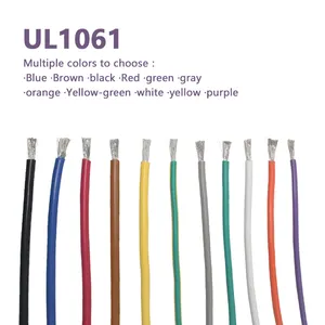 โรงงานราคา UL1007 UL1571 UL1569 UL1061 UL1330 UL1332 UL3135ตะขอสำหรับขายพีวีซีทองแดง UL 1061สายฉนวน