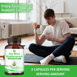 Cápsulas de Musgo Marino de Marca Privada de 1600 mg, Suplemento Dietético, Apoya el Sistema Inmunitario y Mejora la Salud Corporal - Product Image 5