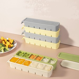 Slim Multi-Cube per alimenti a 6 fori per alimenti in Silicone per cubetti di ghiaccio stampo per ghiaccio con coperchio - Product Image 3