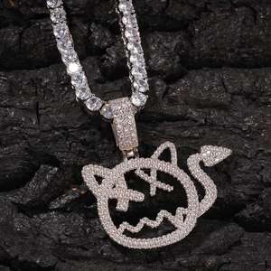 UWIN Iced Out Little <span class=keywords><strong>Devil</strong></span> Ciondolo HIP HOP CZ Mostro Fantasma di Fascino Dei Monili di Bling Bling Carino Regalo per le Donne Degli Uomini - Product Image 3