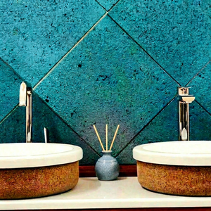 Luxury Bali Glazed Lava Stone Hand Wash Sink Single Hole Oval Shape Top <b>Mount</b> for Hotel Villa Bathroom - Product Image 1