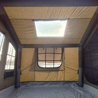 Tente gonflable de luxe pour le camping, grande tente familiale imperméable en Oxford de haute qualité pour 6 à 8 personnes, pour l'extérieur
