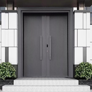 Puerta blindada de aluminio fundido de gama alta Puerta de entrada manual antirrobo lujosa y moderna para uso en Villa Hotel y exterior - Product Image 4