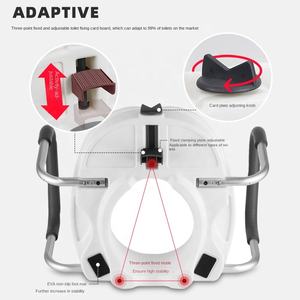 Toilet Duduk Tinggi untuk Lansia dan Ibu Hamil Sandaran Tangan yang Dapat Dilepas untuk Perawatan Rehabilitasi Peralatan Keamanan Kamar Mandi - Product Image 5