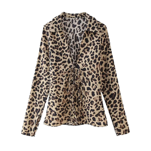 Camicetta Chic Vintage da <span class=keywords><strong>Donna</strong></span> <span class=keywords><strong>con</strong></span> Scollo a V e Volant, <span class=keywords><strong>Camicia</strong></span> Tinta Unita <span class=keywords><strong>con</strong></span> Lacci, Maniche Lunghe, Top Casual alla Moda per la Primavera, Taglia XL - Product Image 2