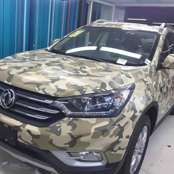 WRAPMASTER stiker mobil Camo 1.52*30m, hitam vinil bungkus gelembung udara perlindungan dapat dilepas Gratis