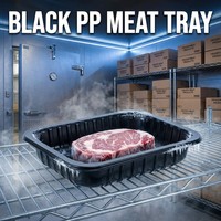 Barquette en plastique personnalisée pour viande fraîche et surgelée, emballage blister en gros pour bœuf
