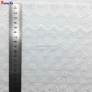 Arrivée <span class=keywords><strong>prix</strong></span> usine <span class=keywords><strong>cristal</strong></span> RXF0525 blanc petite fleur avec bordure conçue coton jardin broderie tissu avec une grande qualité - Product Image 5