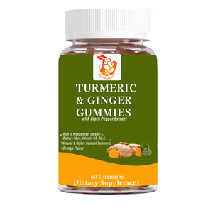 Gomitas de Cúrcuma y Jengibre con Omega 3 y Complejo Vitamínico B para la Salud del Corazón, Mejoran el Sistema Inmunológico, Precio al por Mayor - Product Image 1