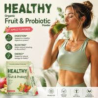 Poudre probiotique Vital Fruit à marque privée, spiruline naturelle, complément alimentaire pour la santé intestinale, favorise l'énergie et la digestion