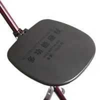 N09YWR- # I1 #    Canne de marche pliable réglable à trois pieds avec siège lumineux pour la randonnée en extérieur et les personnes âgées