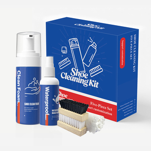 Bộ dụng cụ làm sạch giày nhanh 5 trong 1-chất tẩy rửa tác dụng nhanh, bàn chải, khăn cho giày da Giày thể thao, dụng cụ loại bỏ vết bẩn ngay lập tức - Product Image 1