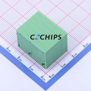 KF207RH-3.5-2*5P Spring Terminal Block Bent Lead Through Hole,P=3.5mm Connector 2x5P 3.5mm Green 10P - Product Image 2