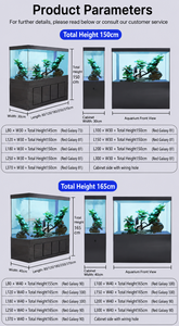 Large Living Room Aquarium, Floor <strong>Standing</strong> Filter, Eco-Friendly Ultra Clear Glass <strong>Fish</strong> <strong>Tank</strong> for Home - Product Image 2