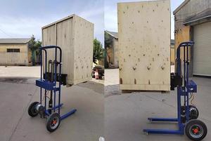 हाइड्रोलिक पंप जैक छोटे हाथ फोर्कलिफ्ट 400 किलो पोर्टेबल मैनुअल पैलेट स्टेकर - Product Image 2